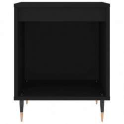 Nachttisch Schwarz 40x35x50 cm Holzwerkstoff