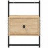 Wand-Nachttisch Sonoma-Eiche 35x30x51 cm Holzwerkstoff