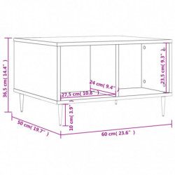 Couchtisch Schwarz 60x50x36,5 cm Holzwerkstoff