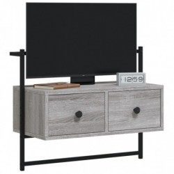 TV-Wandschrank Grau Sonoma 60,5x30x51 cm Holzwerkstoff