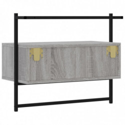 TV-Wandschrank Grau Sonoma 60,5x30x51 cm Holzwerkstoff