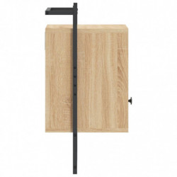 Wand-Nachttisch Sonoma-Eiche 40x30x61 cm Holzwerkstoff