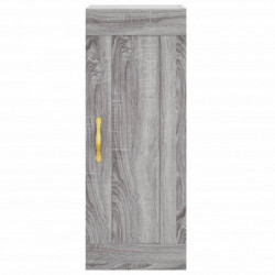 Wandschrank Grau Sonoma 34,5x34x90 cm Holzwerkstoff