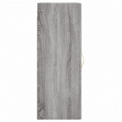 Wandschrank Grau Sonoma 34,5x34x90 cm Holzwerkstoff