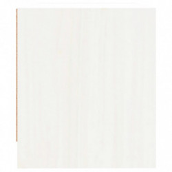 Nachttisch Weiß 40x31x35,5 cm Massivholz Kiefer