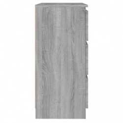 Sideboard Grau Sonoma 60x35x76 cm Holzwerkstoff