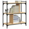 Bücherregal 3 Böden Sonoma-Eiche 76x32x88 cm Holzwerkstoff