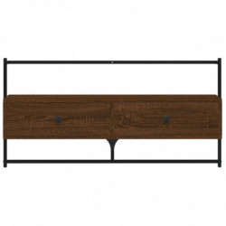 TV-Wandschrank Braun Eiche 100,5x30x51 cm Holzwerkstoff