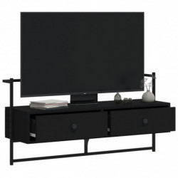 TV-Wandschrank Schwarz 100,5x30x51 cm Holzwerkstoff