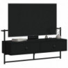 TV-Wandschrank Schwarz 100,5x30x51 cm Holzwerkstoff