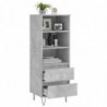 Highboard Betongrau 40x36x110 cm Holzwerkstoff