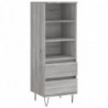 Highboard Grau Sonoma 40x36x110 cm Holzwerkstoff