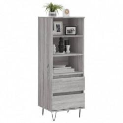 Highboard Grau Sonoma 40x36x110 cm Holzwerkstoff