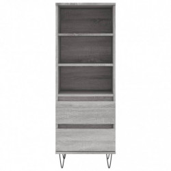 Highboard Grau Sonoma 40x36x110 cm Holzwerkstoff