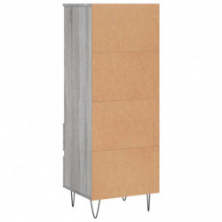 Highboard Grau Sonoma 40x36x110 cm Holzwerkstoff