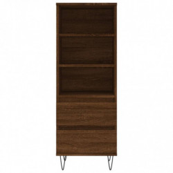 Highboard Braun Eichen-Optik 40x36x110 cm Holzwerkstoff