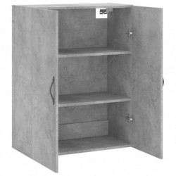 Wandschrank Betongrau 69,5x34x90 cm Holzwerkstoff