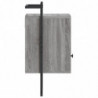 Wand-Nachttische 2 Stk. Grau Sonoma 40x30x61 cm Holzwerkstoff