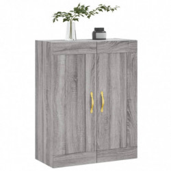 Wandschrank Grau Sonoma 69,5x34x90 cm Holzwerkstoff