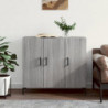 Sideboard Grau Sonoma 90x34x80 cm Holzwerkstoff