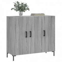 Sideboard Grau Sonoma 90x34x80 cm Holzwerkstoff