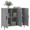 Sideboard Grau Sonoma 90x34x80 cm Holzwerkstoff