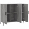 Sideboard Grau Sonoma 90x34x80 cm Holzwerkstoff