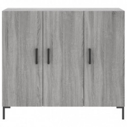 Sideboard Grau Sonoma 90x34x80 cm Holzwerkstoff