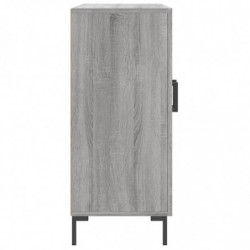 Sideboard Grau Sonoma 90x34x80 cm Holzwerkstoff