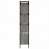 Bücherregal mit Tür Grau Sonoma 44,5x30x154,5 cm Holzwerkstoff