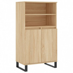 Highboard Sonoma-Eiche 60x36x110 cm Holzwerkstoff