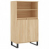 Highboard Sonoma-Eiche 60x36x110 cm Holzwerkstoff