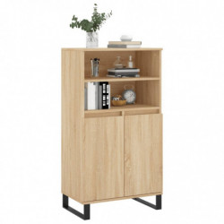 Highboard Sonoma-Eiche 60x36x110 cm Holzwerkstoff