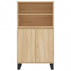 Highboard Sonoma-Eiche 60x36x110 cm Holzwerkstoff