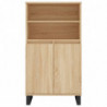 Highboard Sonoma-Eiche 60x36x110 cm Holzwerkstoff