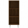 Highboard Braun Eichen-Optik 34,5x32,5x180 cm Holzwerkstoff