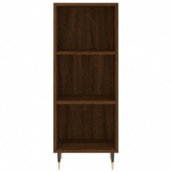 Highboard Braun Eichen-Optik 34,5x32,5x180 cm Holzwerkstoff