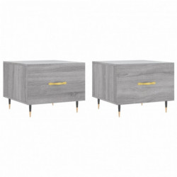 Couchtische 2 Stk. Grau Sonoma 50x50x40 cm Holzwerkstoff