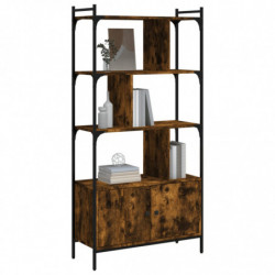 Bücherregal mit Tür Räuchereiche 76,5x30x154,5 cm Holzwerkstoff