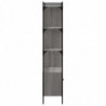 Bücherregal mit Türen Grau Sonoma 76,5x30x154,5cm Holzwerkstoff