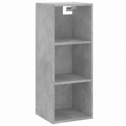 Highboard Betongrau 34,5x32,5x180 cm Holzwerkstoff