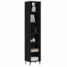 Highboard Schwarz 34,5x32,5x180 cm Holzwerkstoff