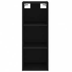 Highboard Schwarz 34,5x32,5x180 cm Holzwerkstoff