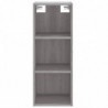 Highboard Grau Sonoma 34,5x32,5x180 cm Holzwerkstoff