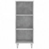 Highboard Betongrau 34,5x34x180 cm Holzwerkstoff