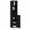 Highboard Schwarz 34,5x34x180 cm Holzwerkstoff