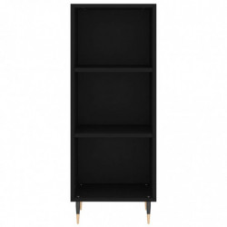 Highboard Schwarz 34,5x34x180 cm Holzwerkstoff