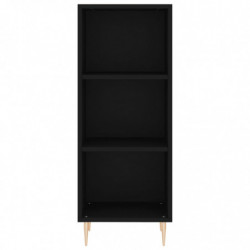 Highboard Schwarz 34,5x34x180 cm Holzwerkstoff