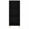 Highboard Schwarz 34,5x34x180 cm Holzwerkstoff