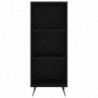 Highboard Schwarz 34,5x34x180 cm Holzwerkstoff